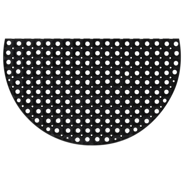 Fußmatte Halbrund 45x75 cm Gummi