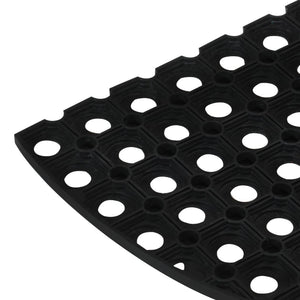 Fußmatte Halbrund 45x75 cm Gummi