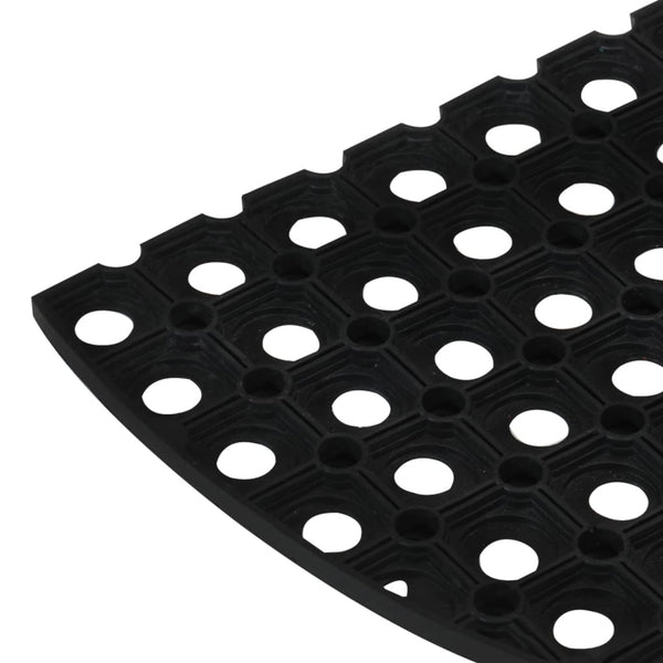 Fußmatte Halbrund 45x75 cm Gummi