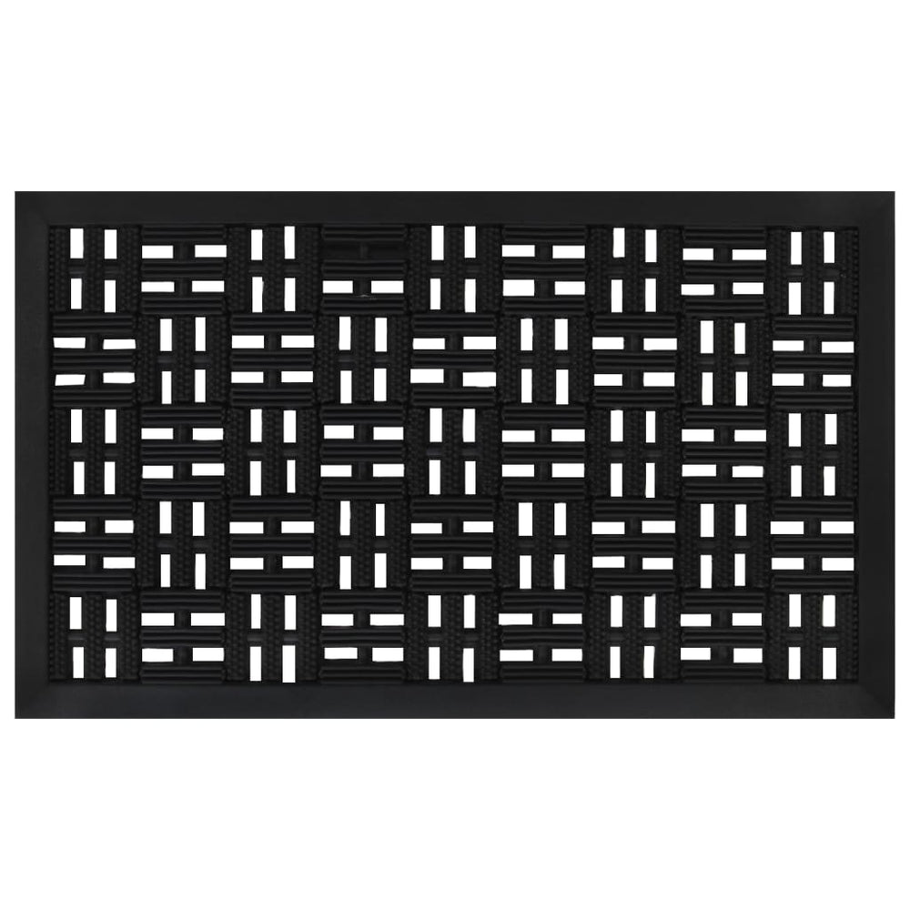 vidaXL Paillasson Rectangulaire 45x75 cm Caoutchouc