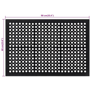 Fußmatte Rechteckig 60x90 cm Gummi