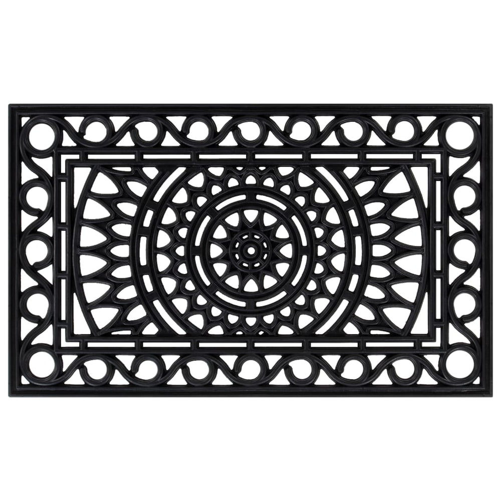 vidaXL Paillasson Rectangulaire 45x75 cm Caoutchouc