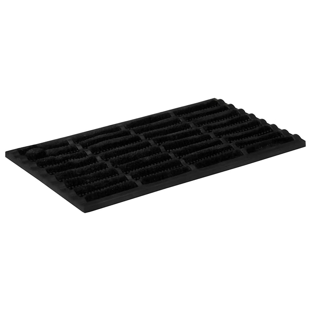 vidaXL Paillasson rectangulaire 45x75 cm en caoutchouc et fibre de coco