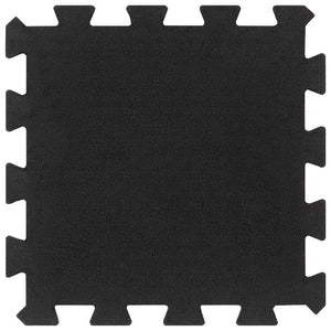 Bodenfliesen aus Gummi 16 Stk. Schwarz 16 mm 30x30 cm