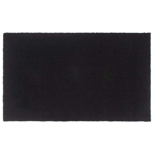 Fußmatte Schwarz 90x150 cm Kokosfaser Getuftet