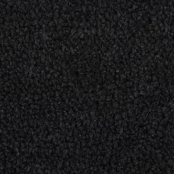 Fußmatte Schwarz 90x150 cm Kokosfaser Getuftet