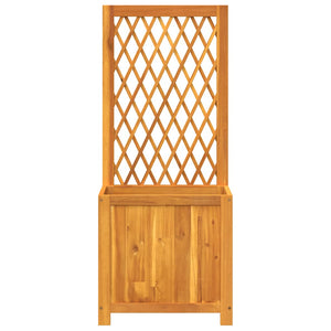 Pflanzkübel mit Rankgitter Akazie 55x29,5x132cm