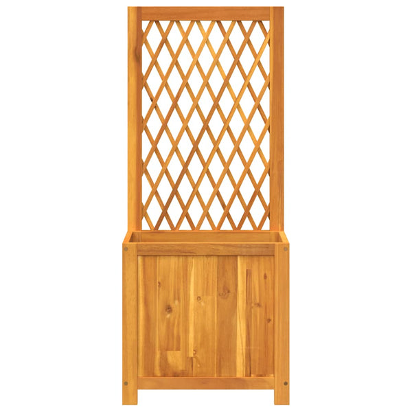 Pflanzkübel mit Rankgitter Akazie 55x29,5x132cm