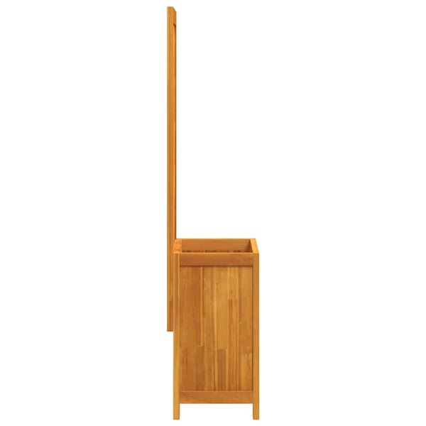 Pflanzkübel mit Rankgitter Akazie 55x29,5x132cm