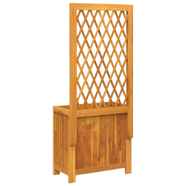 Pflanzkübel mit Rankgitter Akazie 55x29,5x132cm
