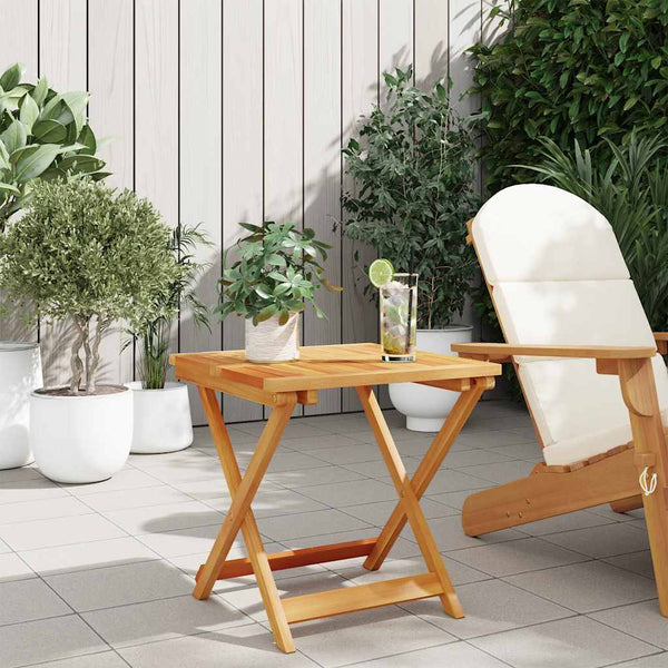 Klappbarer Gartentisch Akazie 50x50 cm