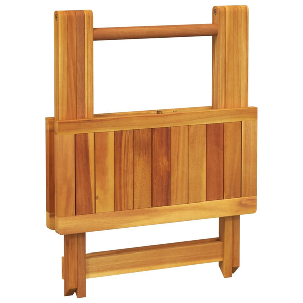 Klappbarer Gartentisch Akazie 50x50 cm