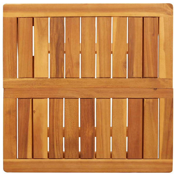 Klappbarer Gartentisch Akazie 50x50 cm