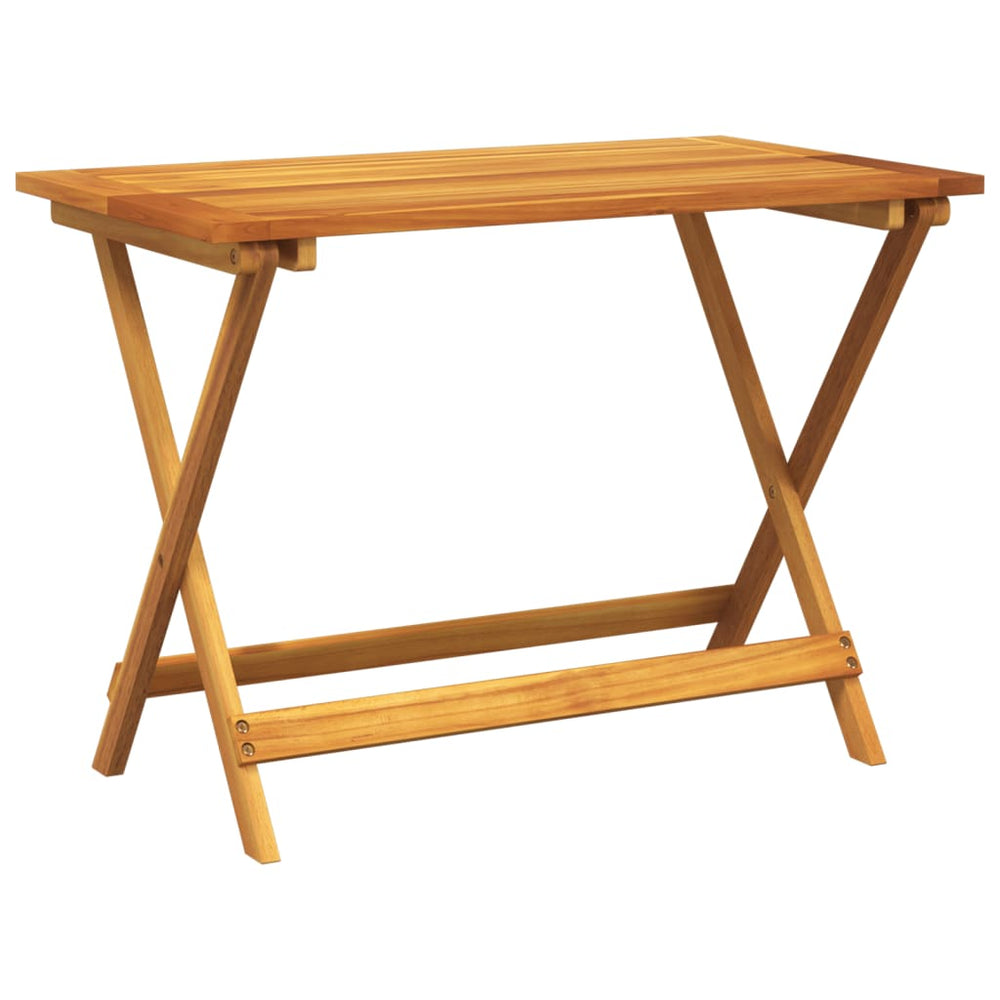 Klappbarer Gartentisch Akazie 90x52,5 cm