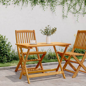 Klappbarer Gartentisch Akazie 90x52,5 cm