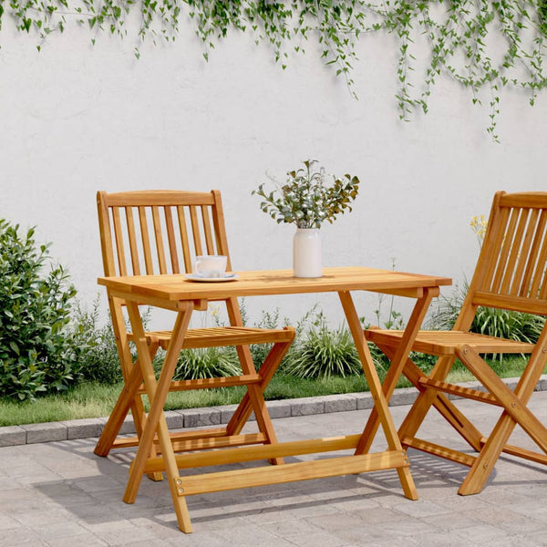 Klappbarer Gartentisch Akazie 90x52,5 cm