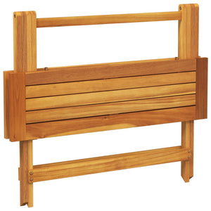 Klappbarer Gartentisch Akazie 90x52,5 cm