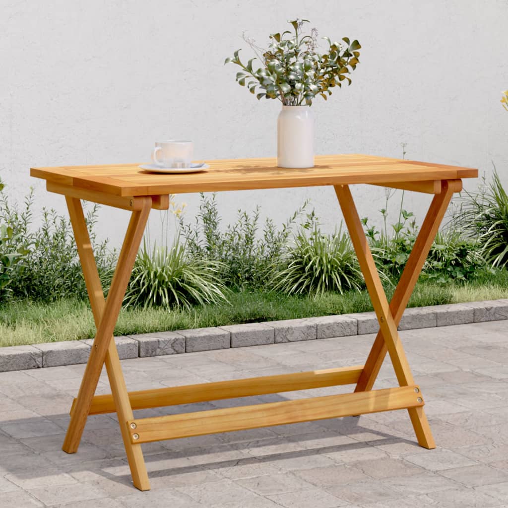 Klappbarer Gartentisch Akazie 90x52,5 cm