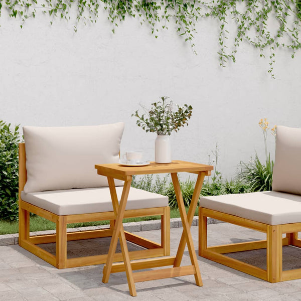 Klappbarer Gartentisch Akazie 50x36x60 cm