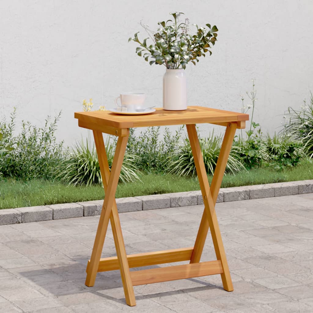Klappbarer Gartentisch Akazie 50x36x60 cm