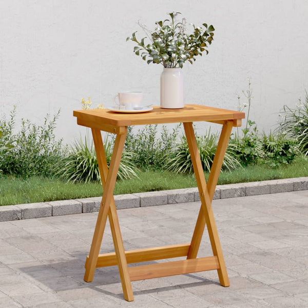 Klappbarer Gartentisch Akazie 50x36x60 cm