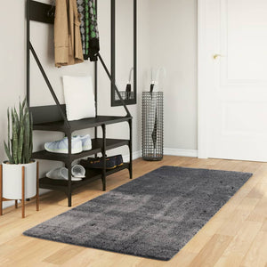 Anthrazit Teppich HUARTE 80x200 cm