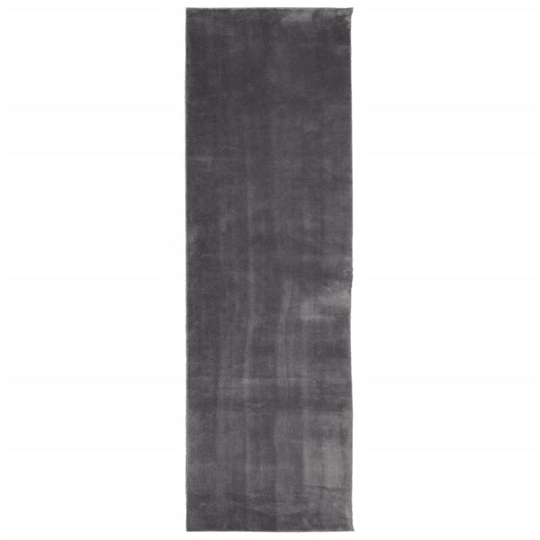 Anthrazit Teppich HUARTE, 80x250 cm