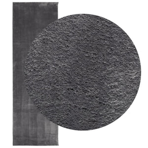 Anthrazit Teppich HUARTE, 80x250 cm