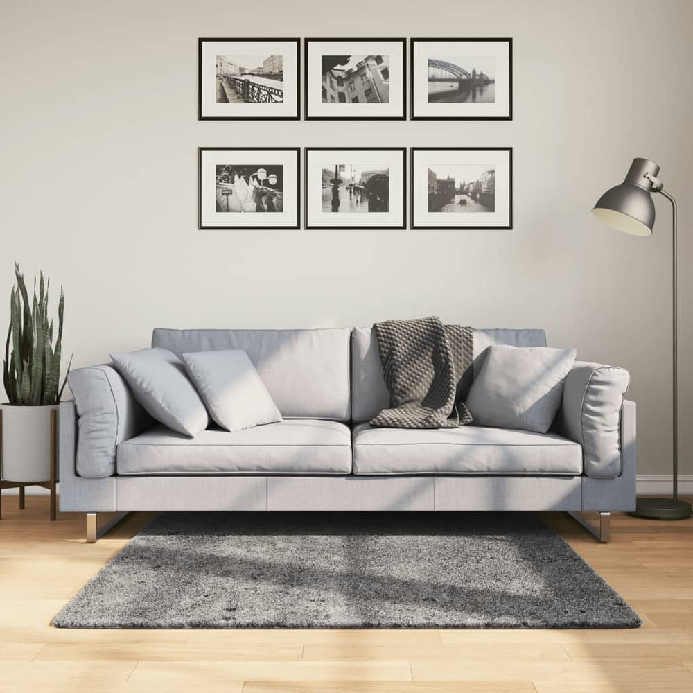 Waschbarer Teppich HUARTE Anthrazit 120x120 cm