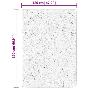 Anthrazit Teppich HUARTE 120x170 cm Waschbar