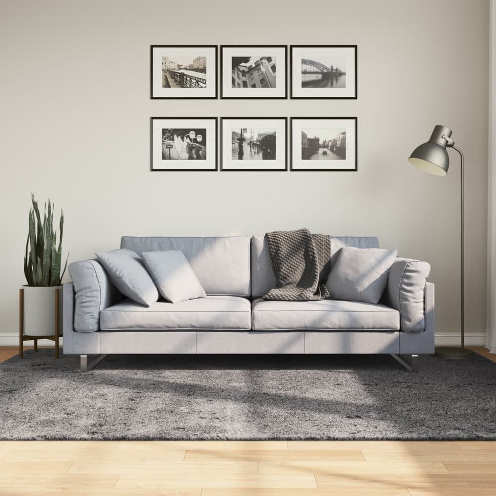 Waschbarer Teppich HUARTE Anthrazit 160x230 cm