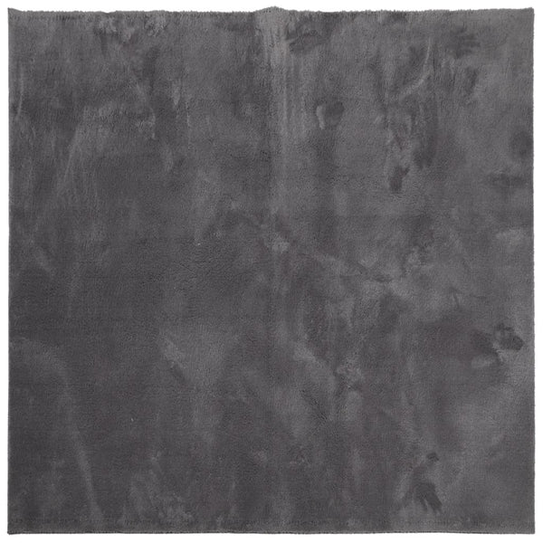 Anthrazit Teppich HUARTE 200x200 cm