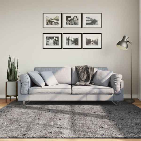 Anthrazit Teppich HUARTE 200x200 cm