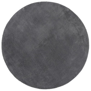 Runder Kurzflor Teppich Anthrazit Ø 80cm
