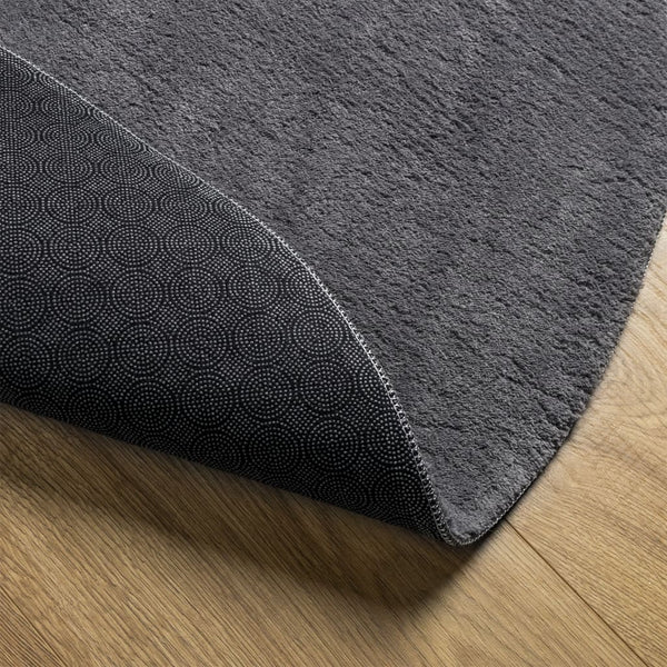 Waschbarer Teppich HUARTE Anthrazit Ø 100cm