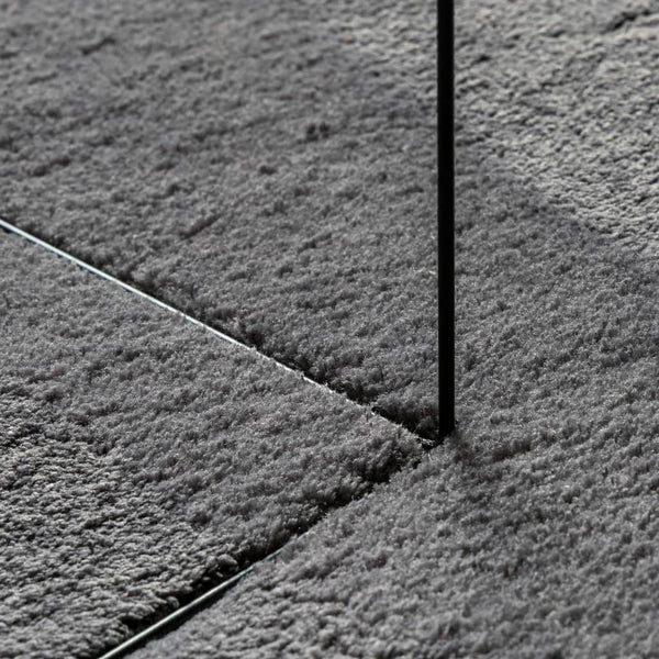 Runder, waschbarer Teppich HUARTE, Anthrazit, Ø 160 cm