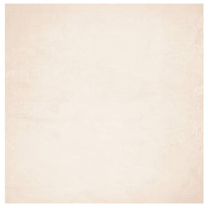 Beiger Kurzflor Teppich Waschbar 120x120 cm