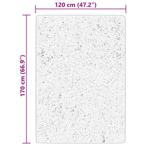 Beiger Kurzflor Teppich HUARTE 120x170 cm