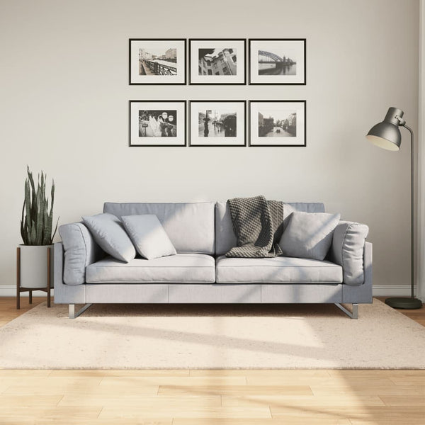 Beiger Teppich HUARTE, 140x200 cm, Waschbar
