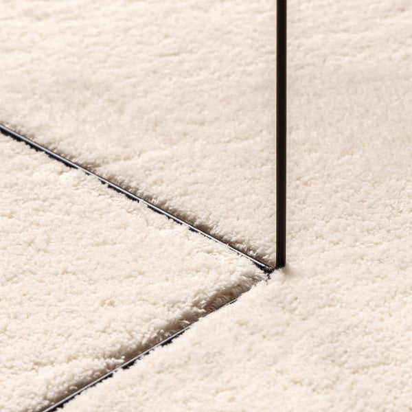 Beiger Teppich HUARTE, 160x160 cm, Waschbar