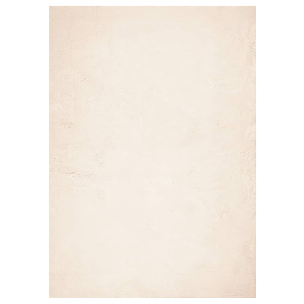 Beiger Kurzflor Teppich 160x230 cm