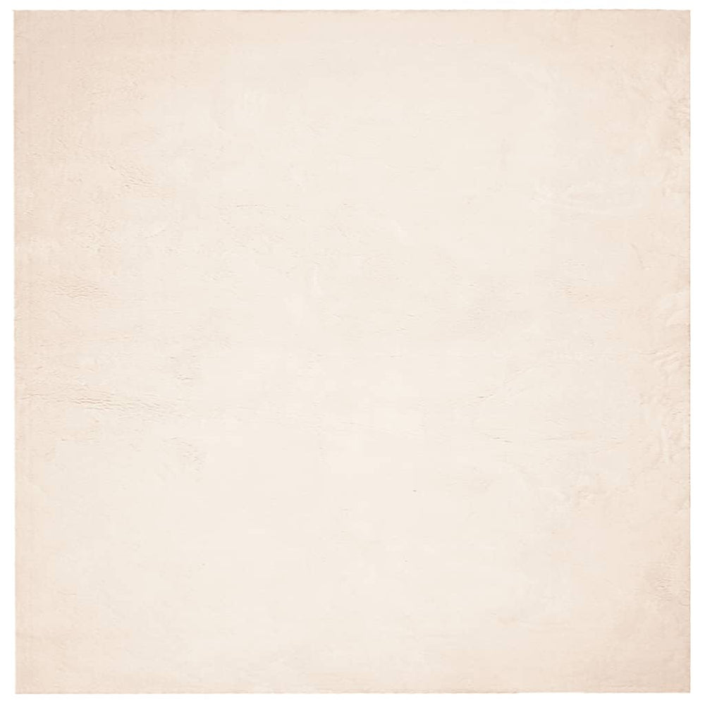Beiger Teppich HUARTE, 200x200 cm, Waschbar