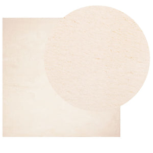 Beiger Teppich HUARTE, 200x200 cm, Waschbar