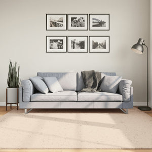 Beiger Teppich HUARTE, 200x200 cm, Waschbar