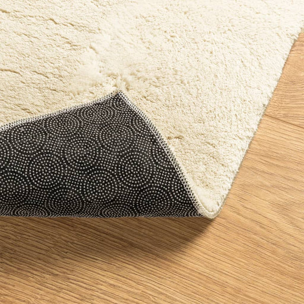 Waschbarer Teppich HUARTE Creme 80x200 cm