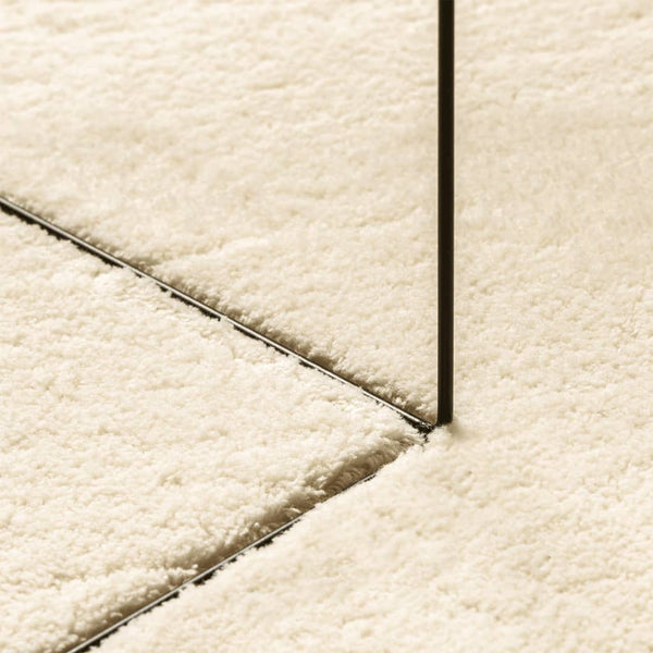 Waschbarer Teppich HUARTE Creme 80x200 cm
