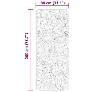 Waschbarer Teppich HUARTE Creme 80x200 cm