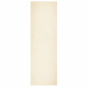 Waschbarer Teppich Creme Kurzflor 80x250 cm