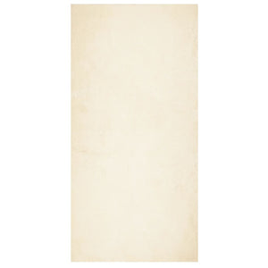 Waschbarer Kurzflor Teppich Creme 100x200 cm
