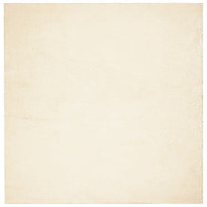 Creme Teppich HUARTE, Kurzflor, Waschbar, 120x120 cm